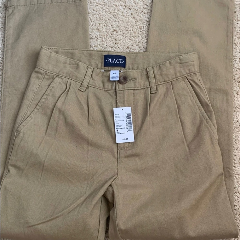NWT boys khaki pants size 8S